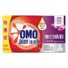 奥妙/OMO 强效增白洗衣皂  YC 220G*2
