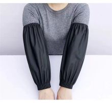 国产 均码 皮套袖 厚实黑色 单位：双