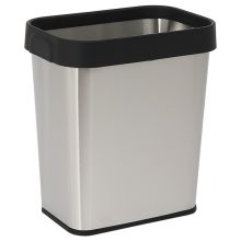 欧润哲 8L 压圈垃圾桶 无盖不锈钢方形压袋式垃圾篓（单位：个）