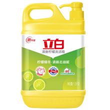 立白 KE-049 清新柠檬味大桶1.5kg 食品级除味去油去腥99%除菌洗洁精 洗洁精 (单位：瓶）