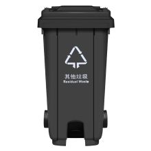 敏胤(MINYIN) MYL-7120-10 120L 脚踏户外其它垃圾分类垃圾桶(带轮)BJ等地区 (单位：个) 新国标(黑灰色)