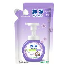 狮王/Lion 趣净泡沫抑菌沁妍紫花香替换装 洗手液 YC 200ml