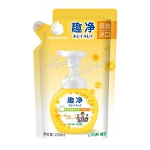 狮王/Lion 趣净泡沫抑菌沁悦蜜花香替换装 洗手液 YC 200ml