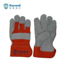 Raxwell RW2511 raxwell RW2511 橙色背布半皮手套耐磨牛皮焊工手套 12副/袋 (单位：袋） (单位：袋)