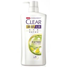 清扬 去屑洗发露控油平衡型白瓶 1Kg 单位：瓶