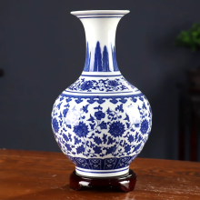 INFIFON英飞烽 青花瓷花瓶摆件客厅插花仿古小装饰工艺品